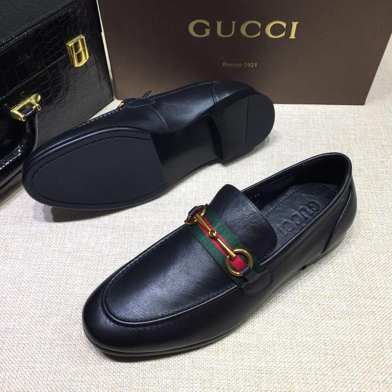 Gucci Black Leather loafer MS07552