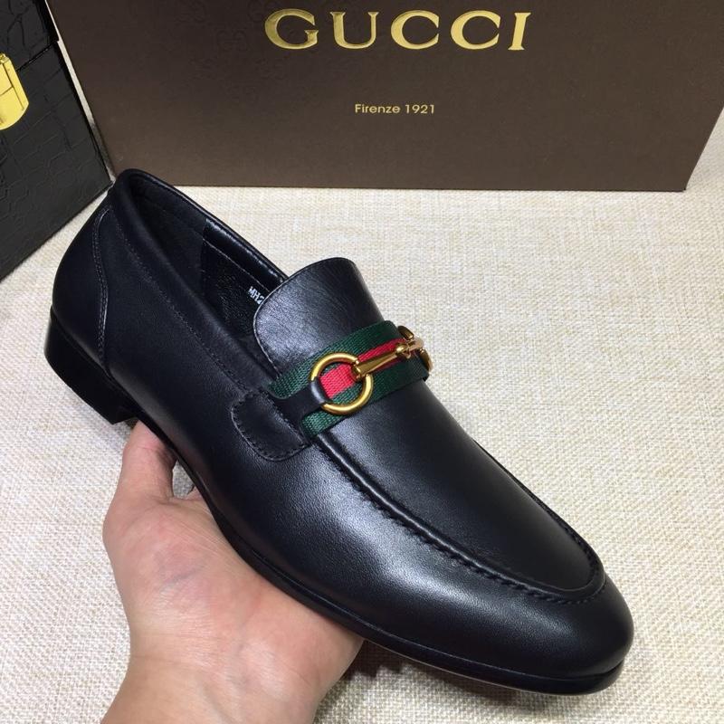 Gucci Black Leather loafer MS07552