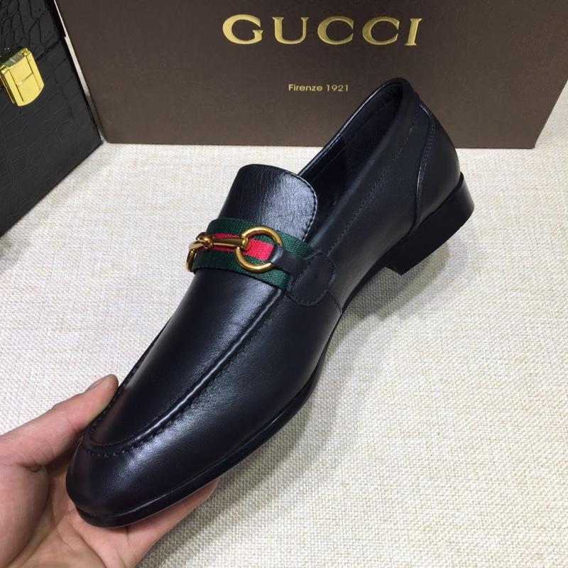 Gucci Black Leather loafer MS07552