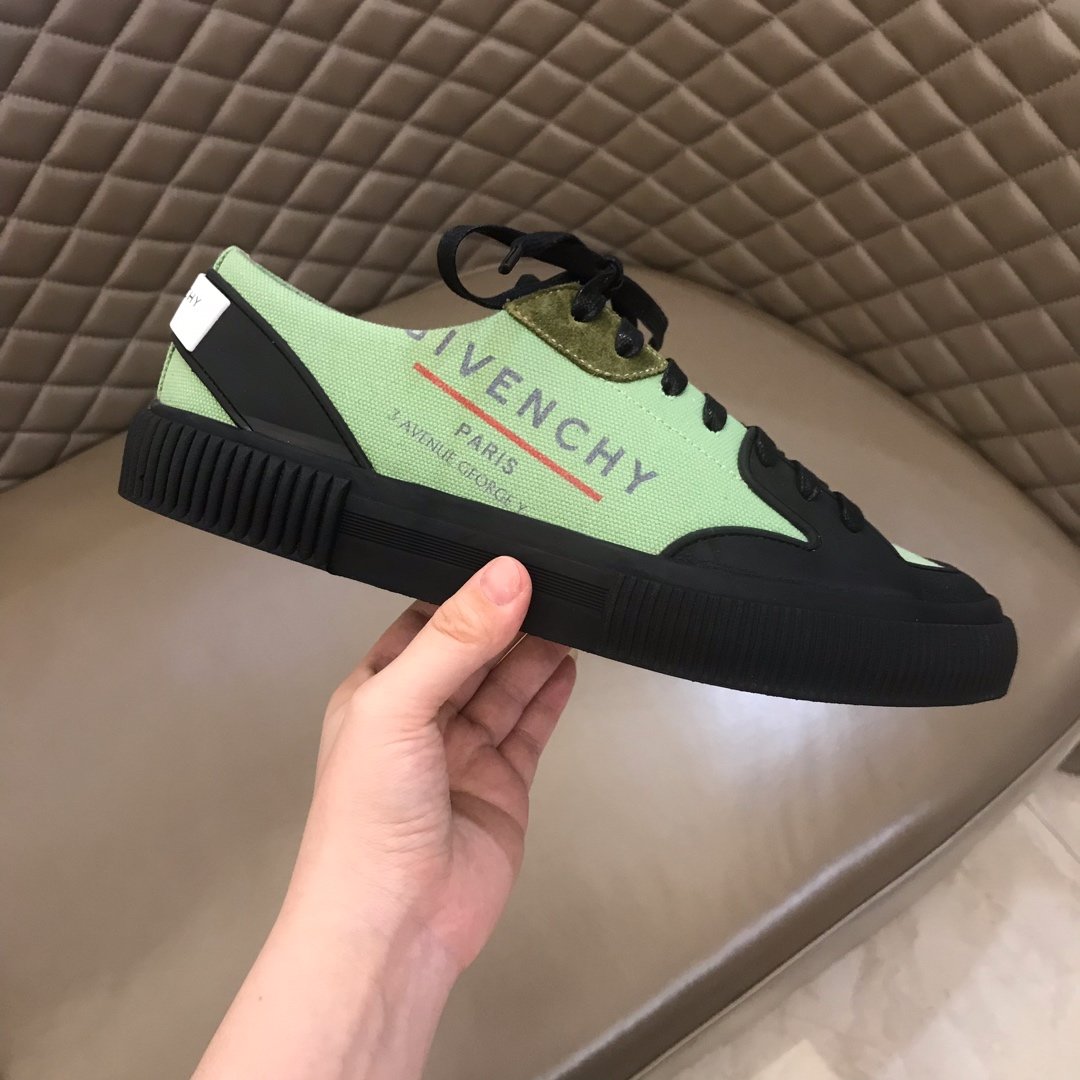 Givenchy High Quality Sneakers Green and Fuchsia print with black heel MS021142