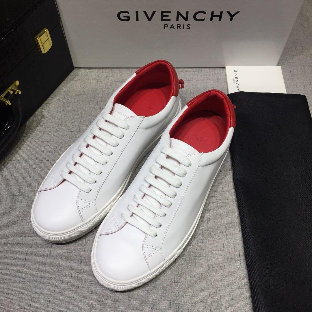 Givenchy Fashion Sneakers White and white rubber sole with red heel MS07453