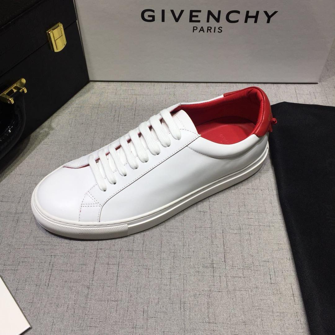 Givenchy Fashion Sneakers White and white rubber sole with red heel MS07453