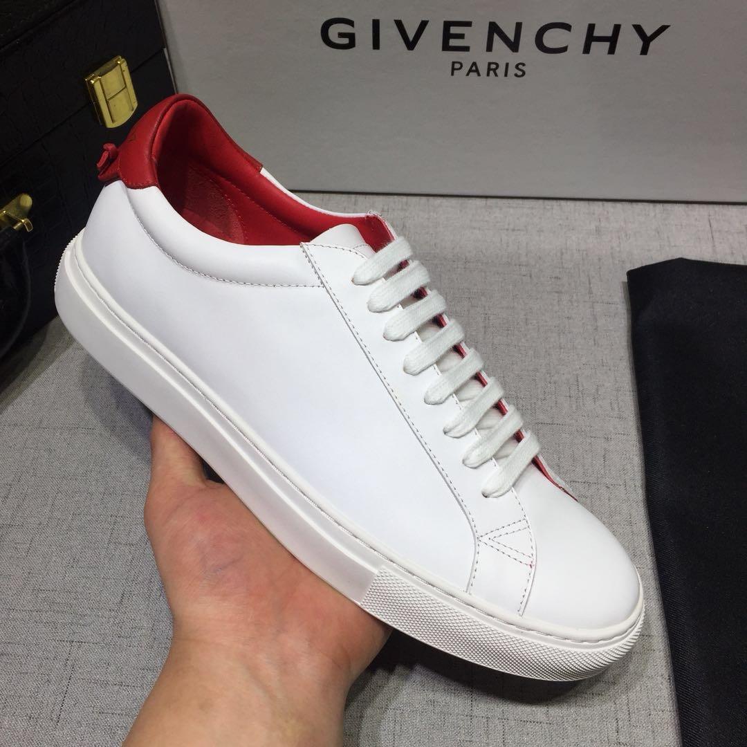 Givenchy Fashion Sneakers White and white rubber sole with red heel MS07453