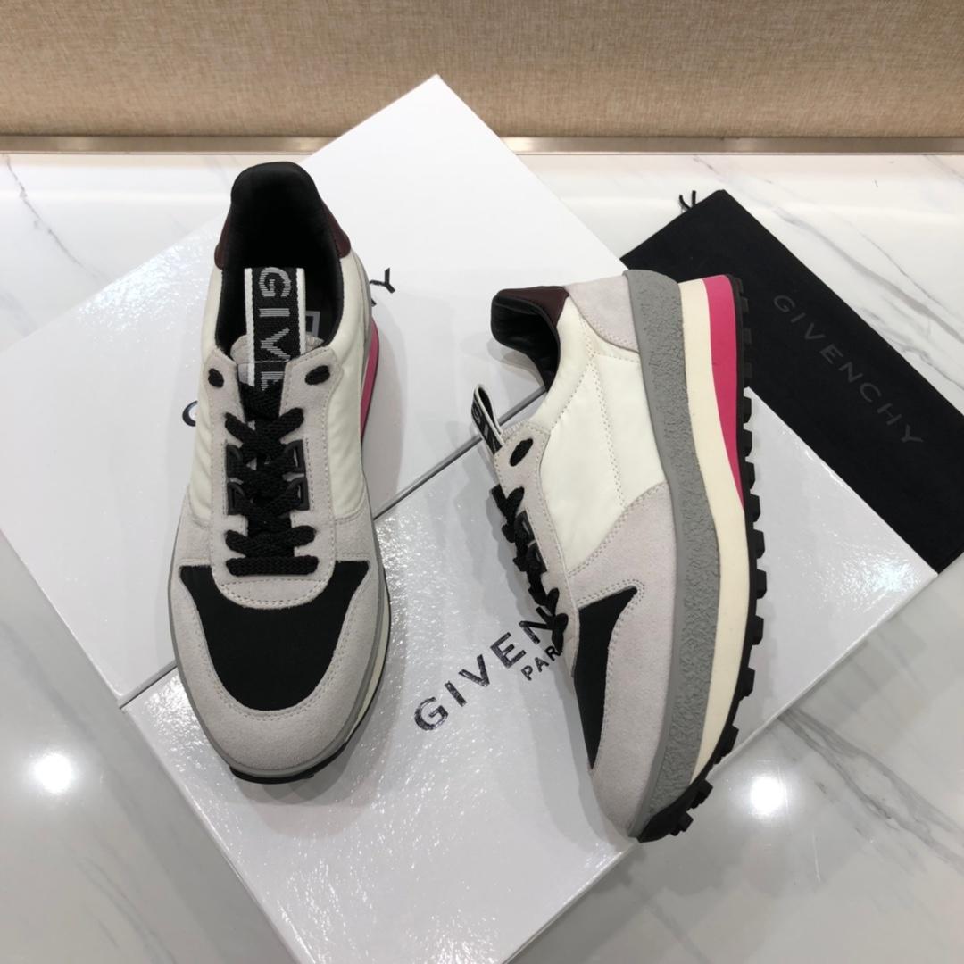 Givenchy Fashion Sneakers White and grey suede with brown heel MS07458
