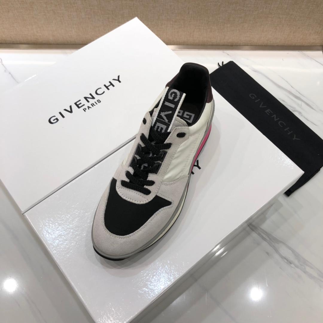 Givenchy Fashion Sneakers White and grey suede with brown heel MS07458
