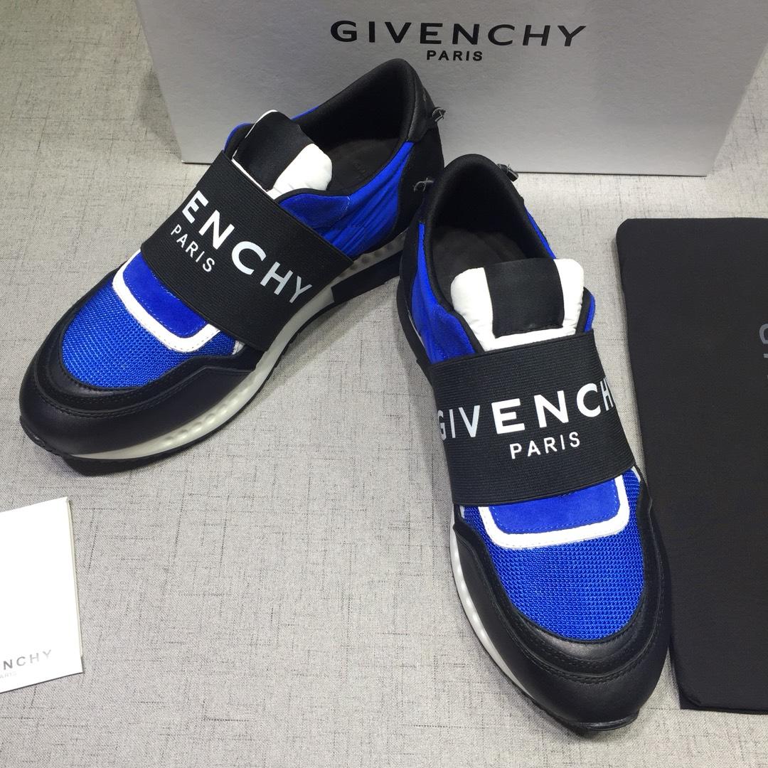 Givenchy Fashion Sneakers Blue and Wide black elastic band with black tongue MS07433