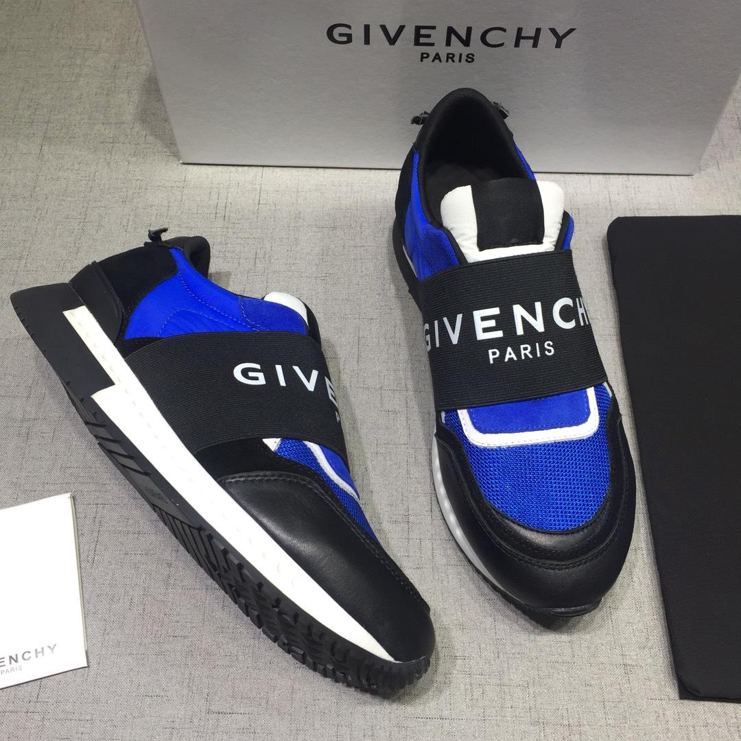 Givenchy Fashion Sneakers Blue and Wide black elastic band with black tongue MS07433