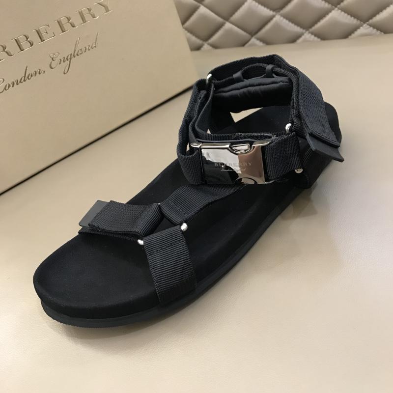 Burberry Black Sandals with canvas MS02582