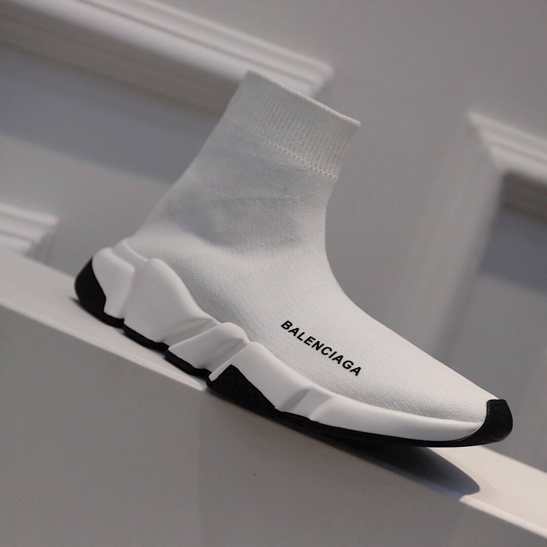 Balenciaga Speed Trainers White and white rubber sole Sneaker MS09073