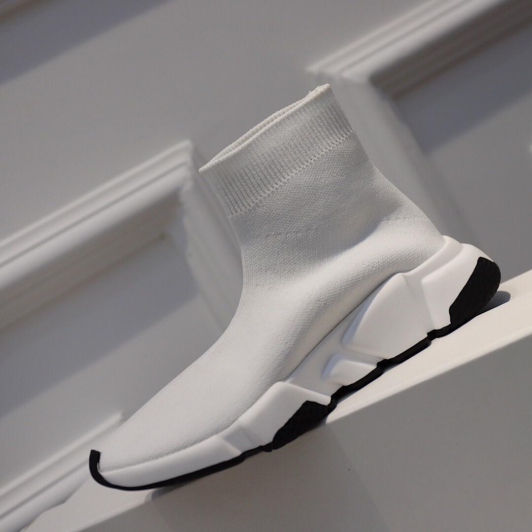 Balenciaga Speed Trainers White and white rubber sole Sneaker MS09073