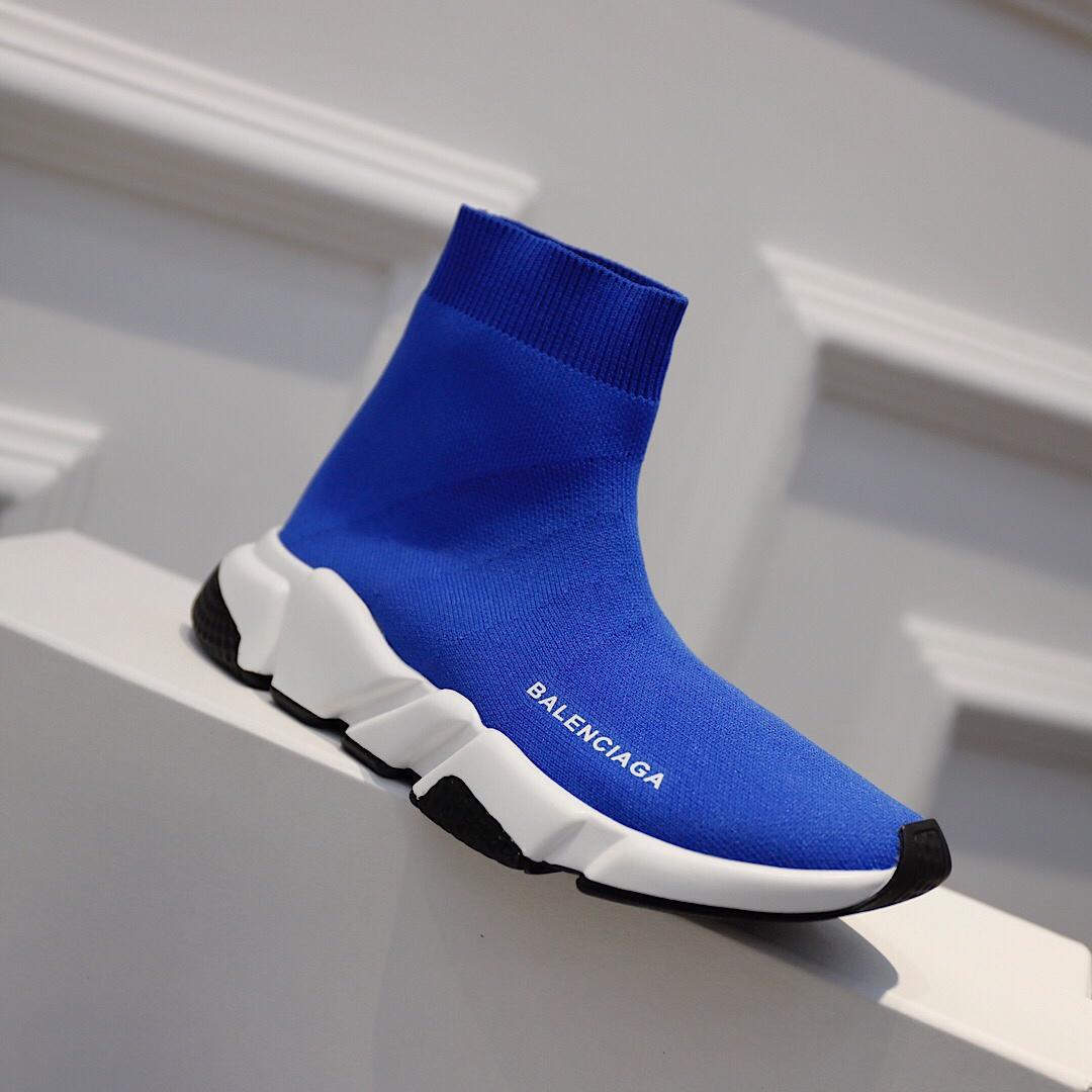 Balenciaga Speed Trainers Blue and white rubber soles Sneaker MS09071