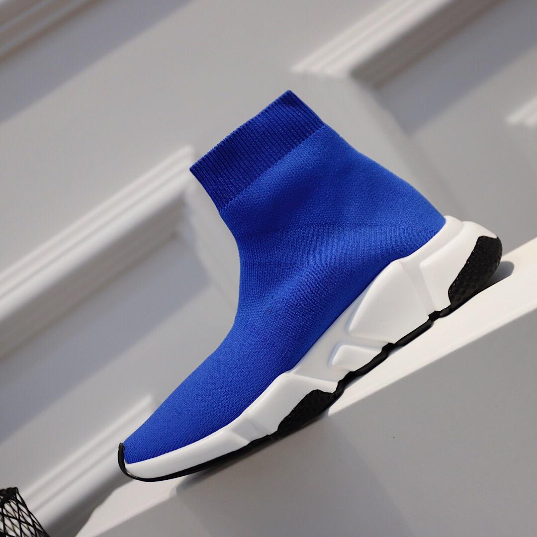 Balenciaga Speed Trainers Blue and white rubber soles Sneaker MS09071