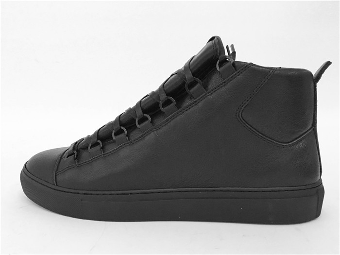 Balenciaga Arena Lambskin Creased Leather Matt Sneakers
