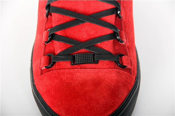 Balenciaga Arena High-Top Red Suede Sneaker