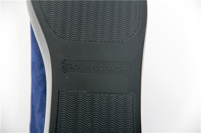 Balenciaga Arena High-Top Blue Suede Sneaker