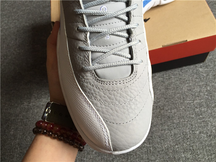 High Quality Air Jordan 12 Unc Wolf Grey University Blue White High-Top Men Sneakers 5C56AFA2E6D2