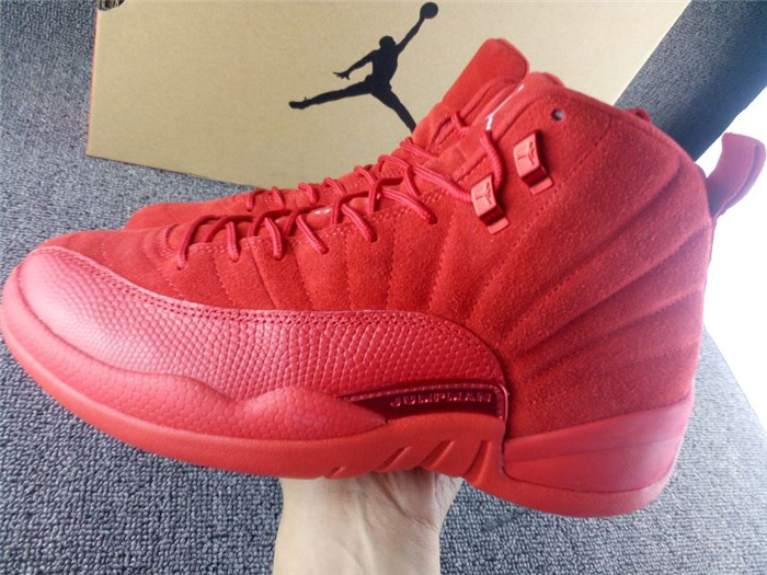 High Quality Air jordan 12 Premium Red Suede