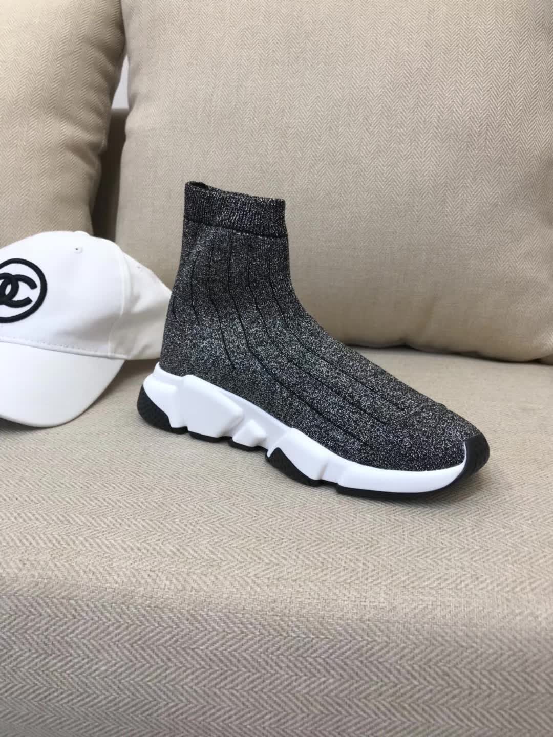 High Quality Balenciaga Speed Trainer Grey White Triple006