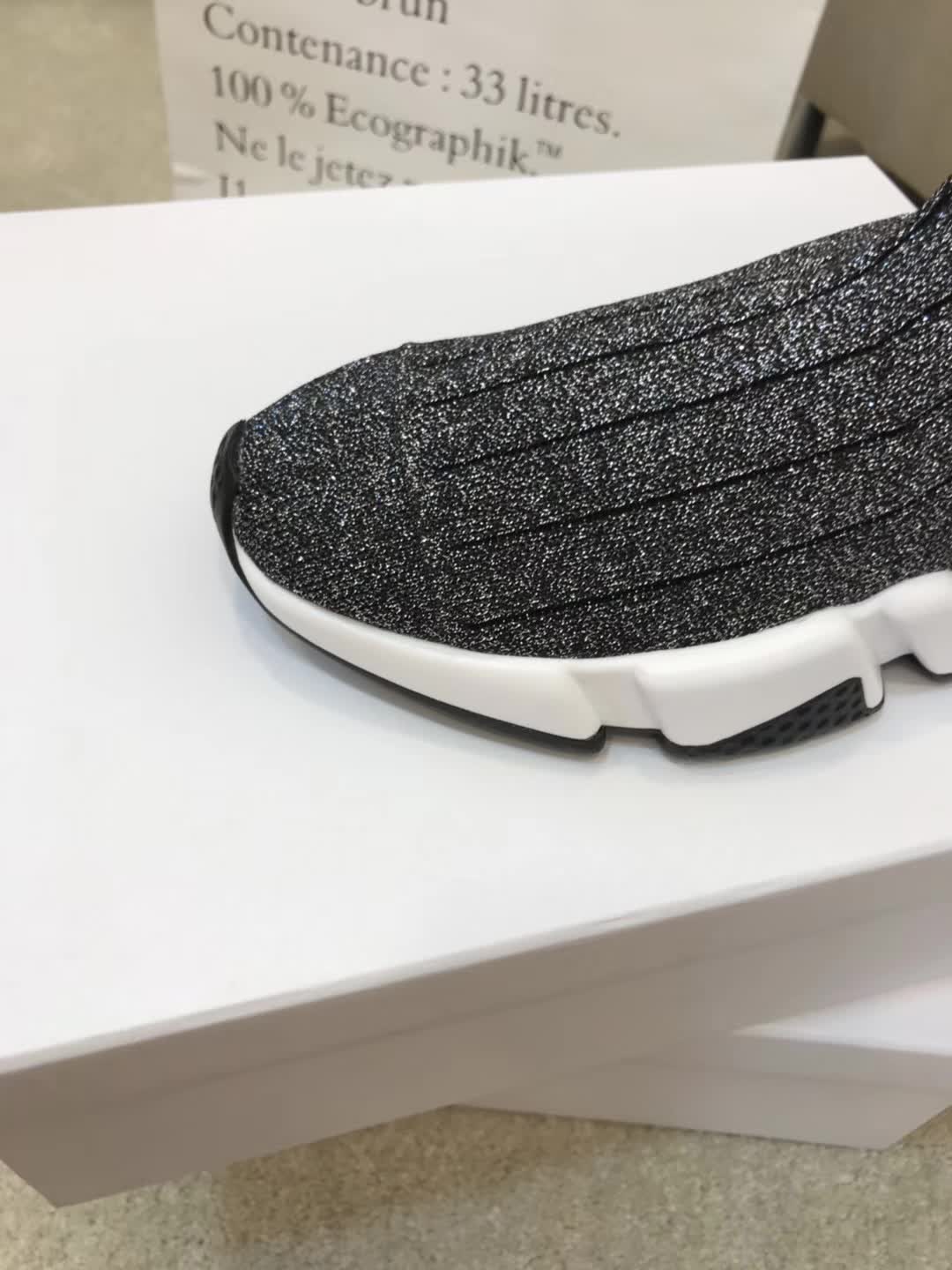 High Quality Balenciaga Speed Trainer Grey White Triple006