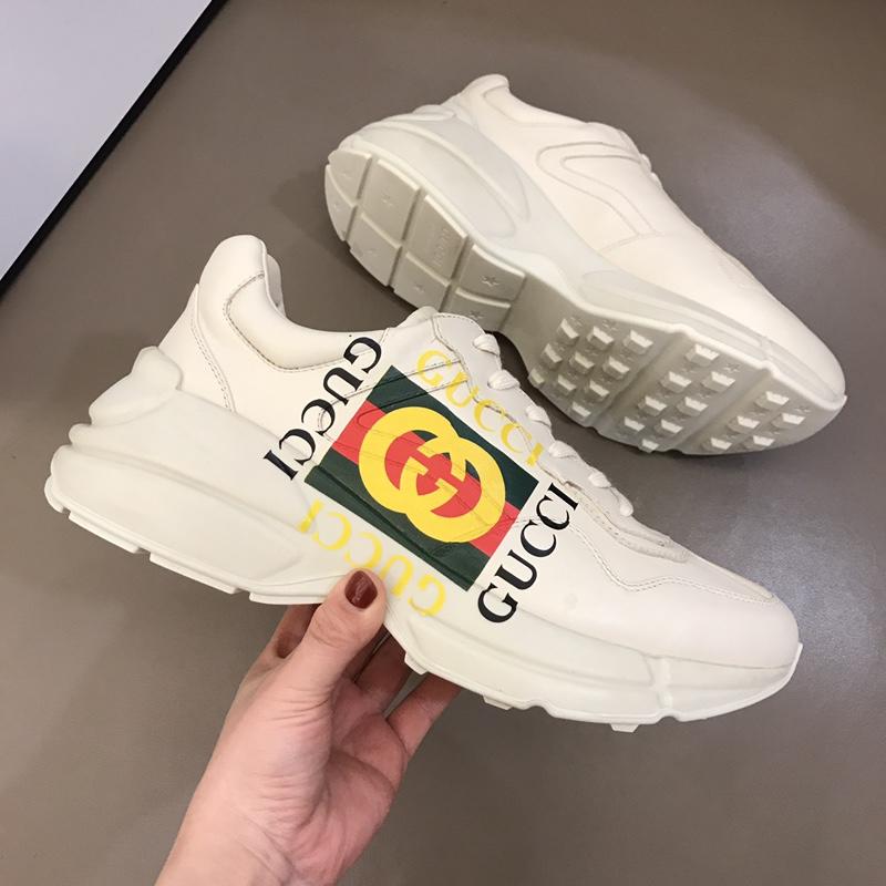 Gucci Fashion Desgin Sneaker White and Gucci Fashion Desgin vintage logo print with white sole MS02192