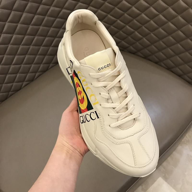 Gucci Fashion Desgin Sneaker White and Gucci Fashion Desgin vintage logo print with white sole MS02192