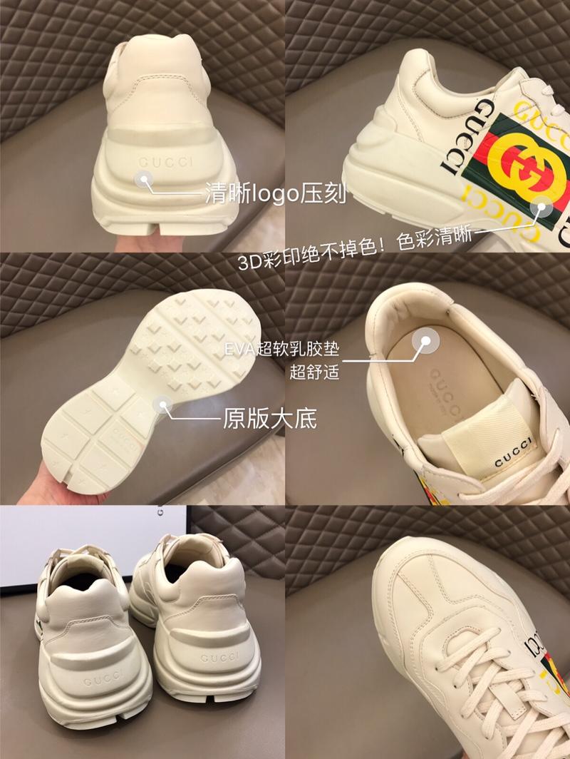 Gucci Fashion Desgin Sneaker White and Gucci Fashion Desgin vintage logo print with white sole MS02192