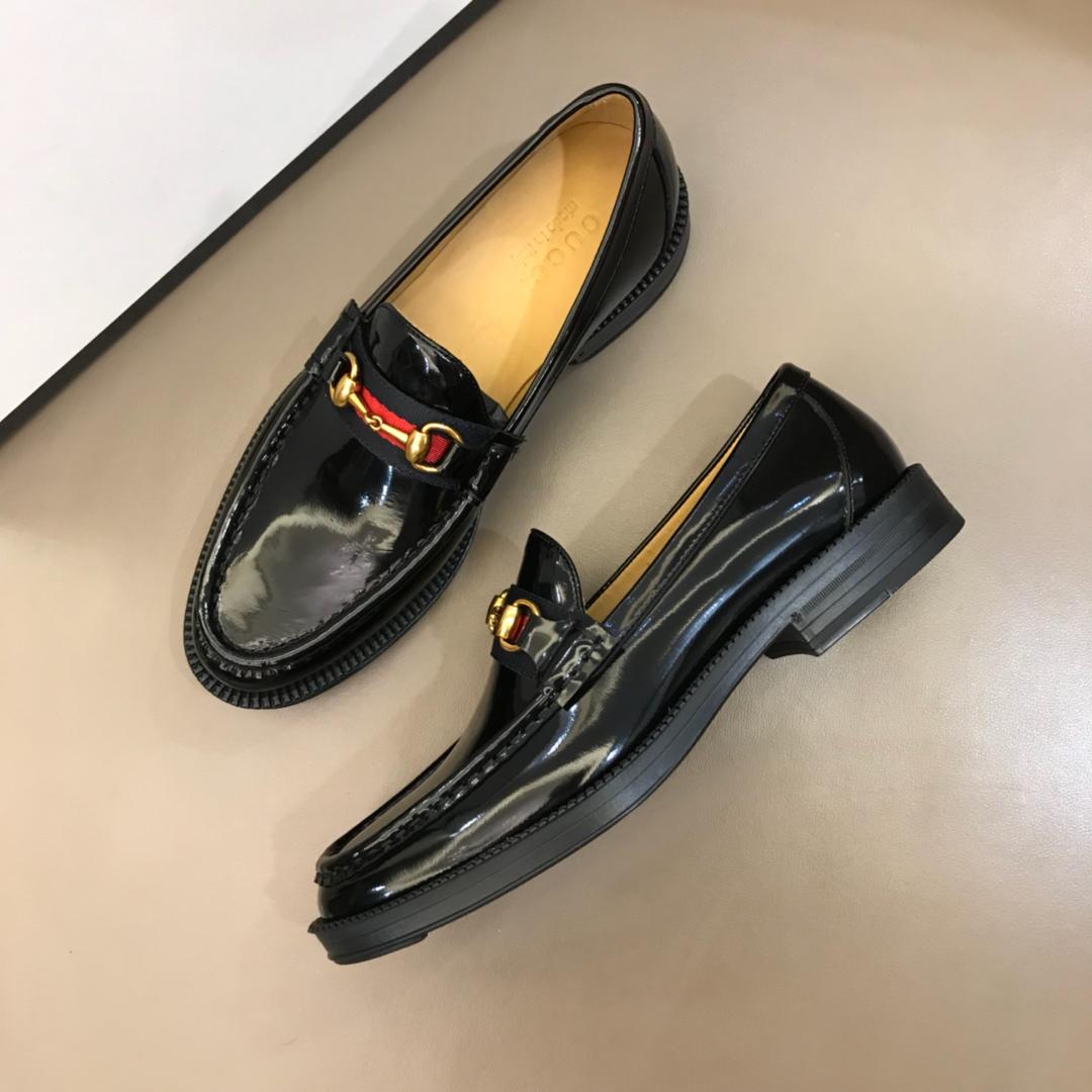 Gucci Black Bright Loafers MS02654