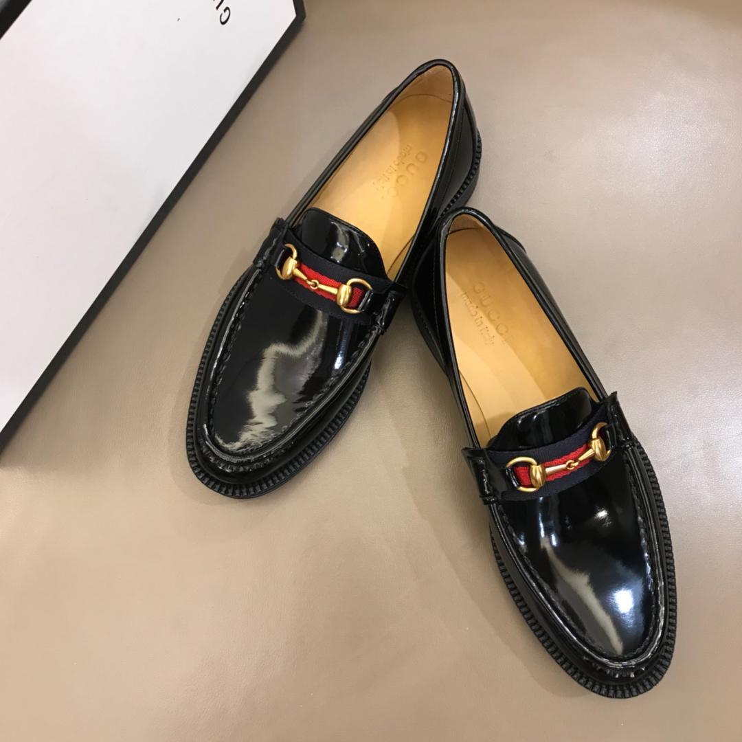 Gucci Black Bright Loafers MS02654