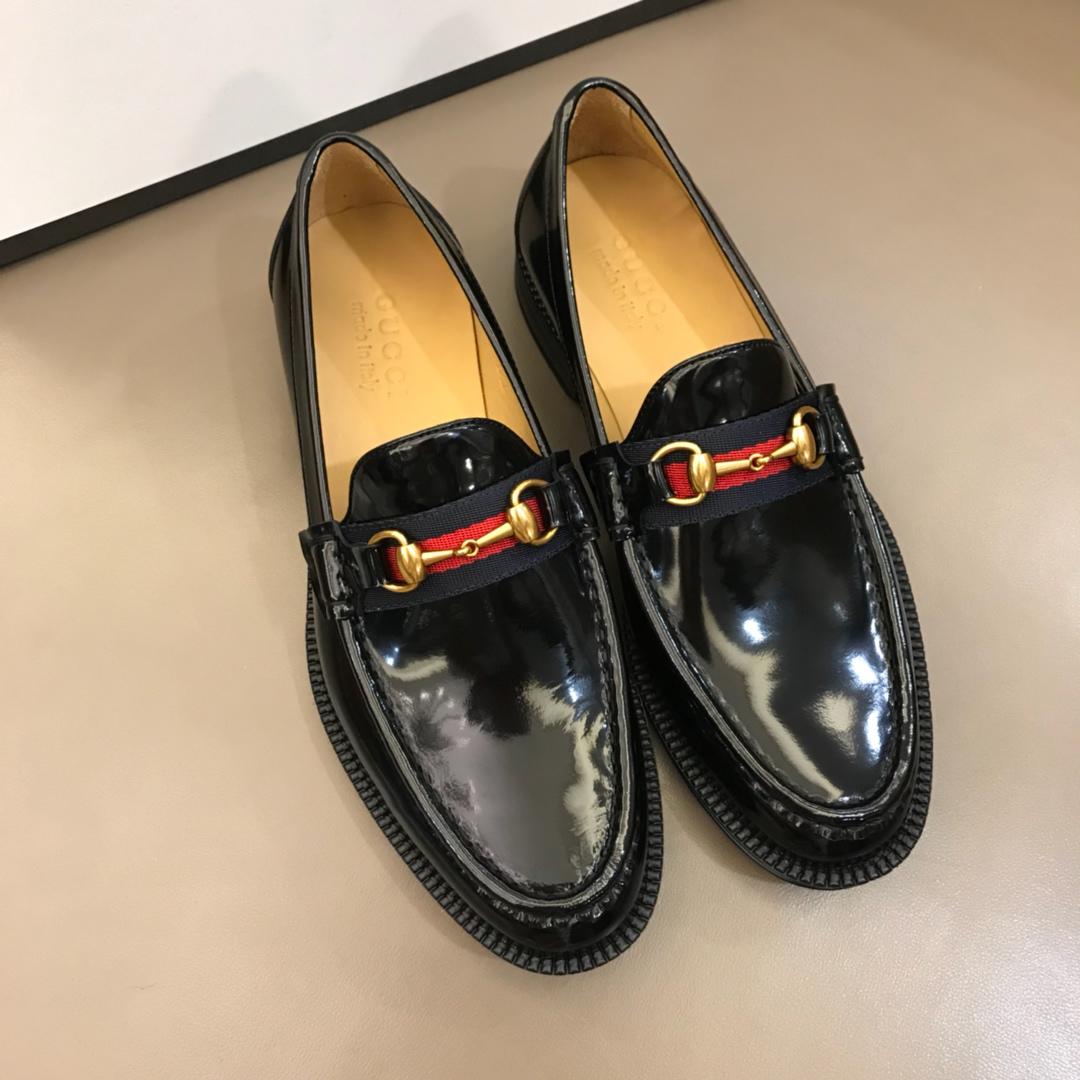 Gucci Black Bright Loafers MS02654