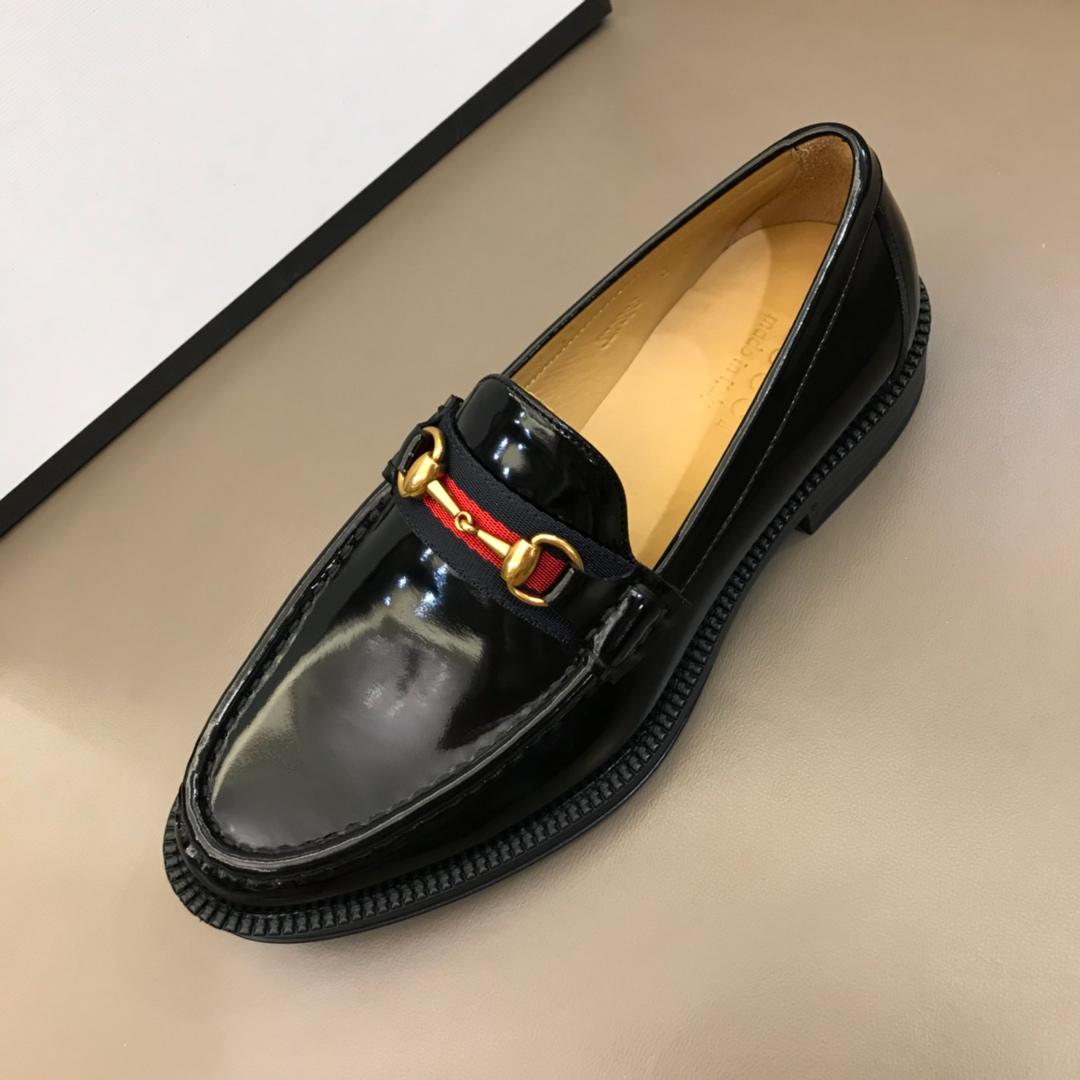 Gucci Black Bright Loafers MS02654