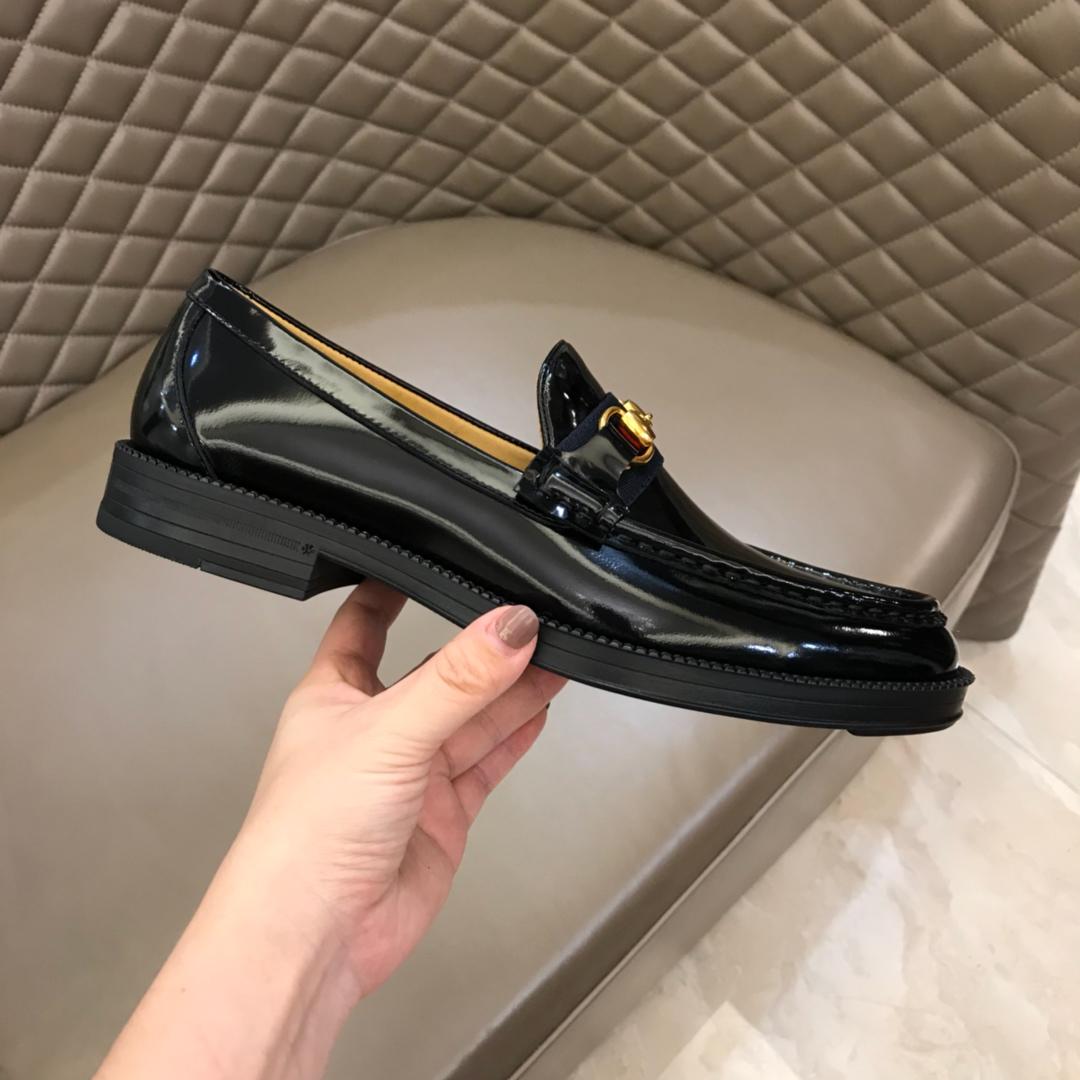 Gucci Black Bright Loafers MS02654