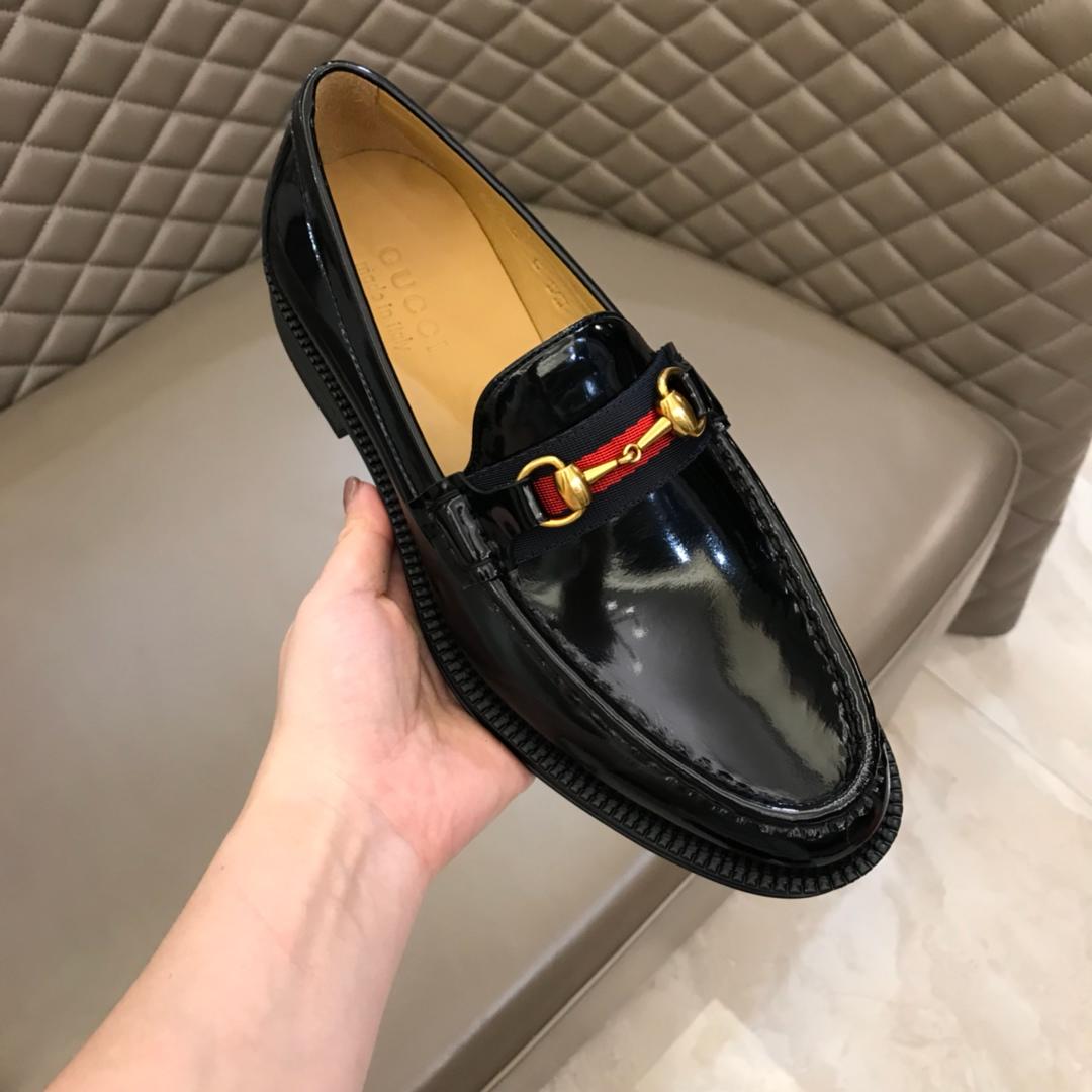 Gucci Black Bright Loafers MS02654