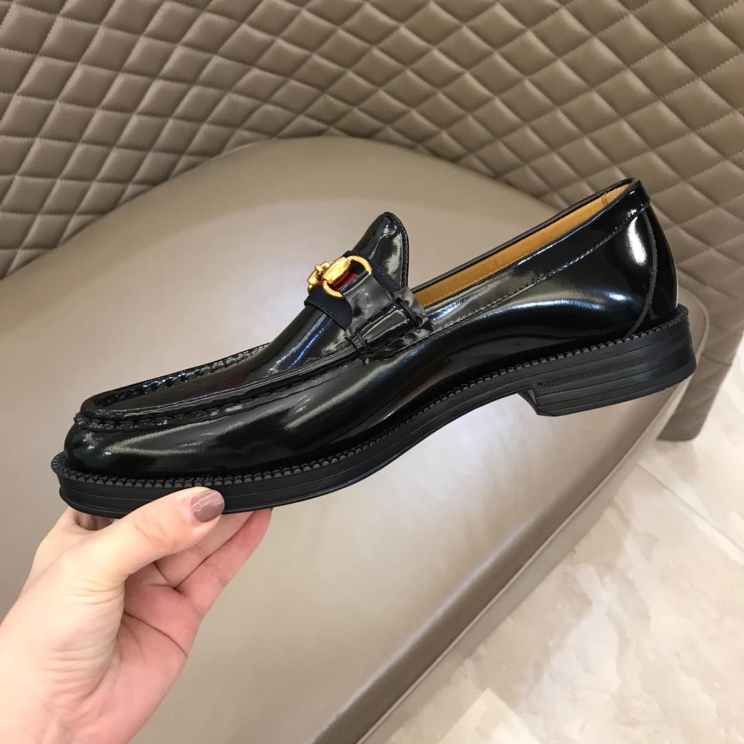 Gucci Black Bright Loafers MS02654