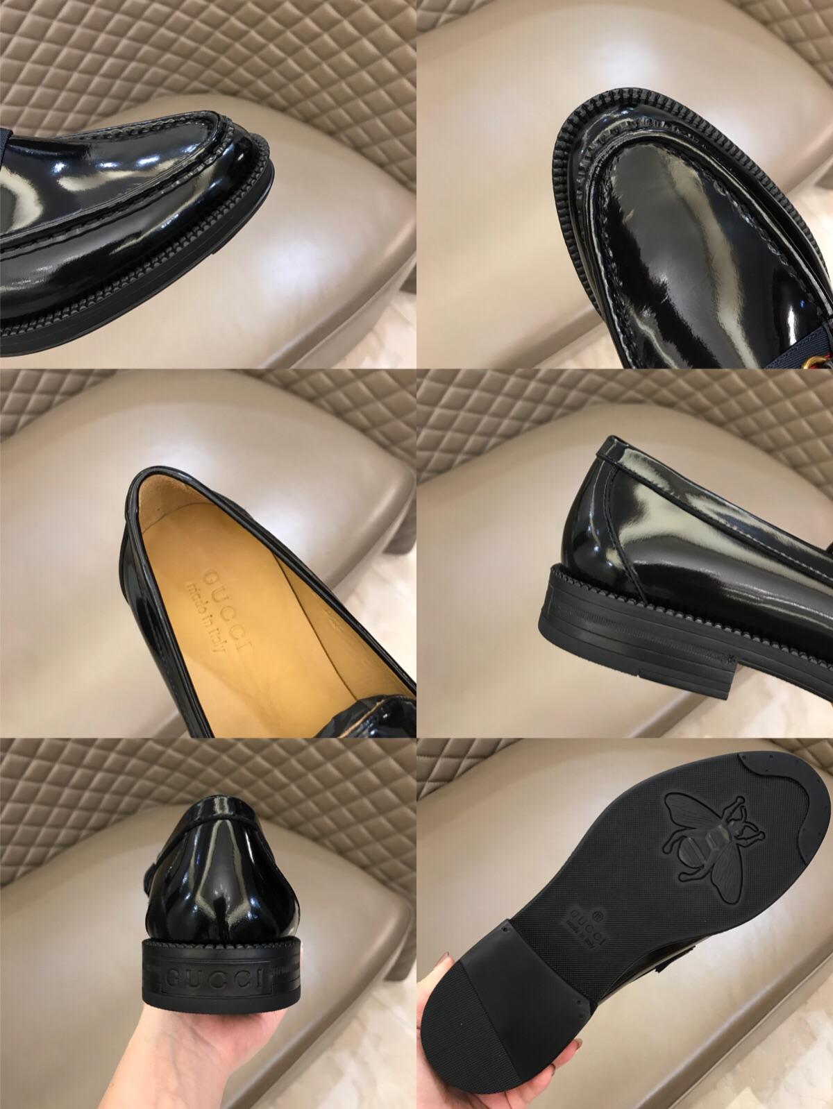 Gucci Black Bright Loafers MS02654