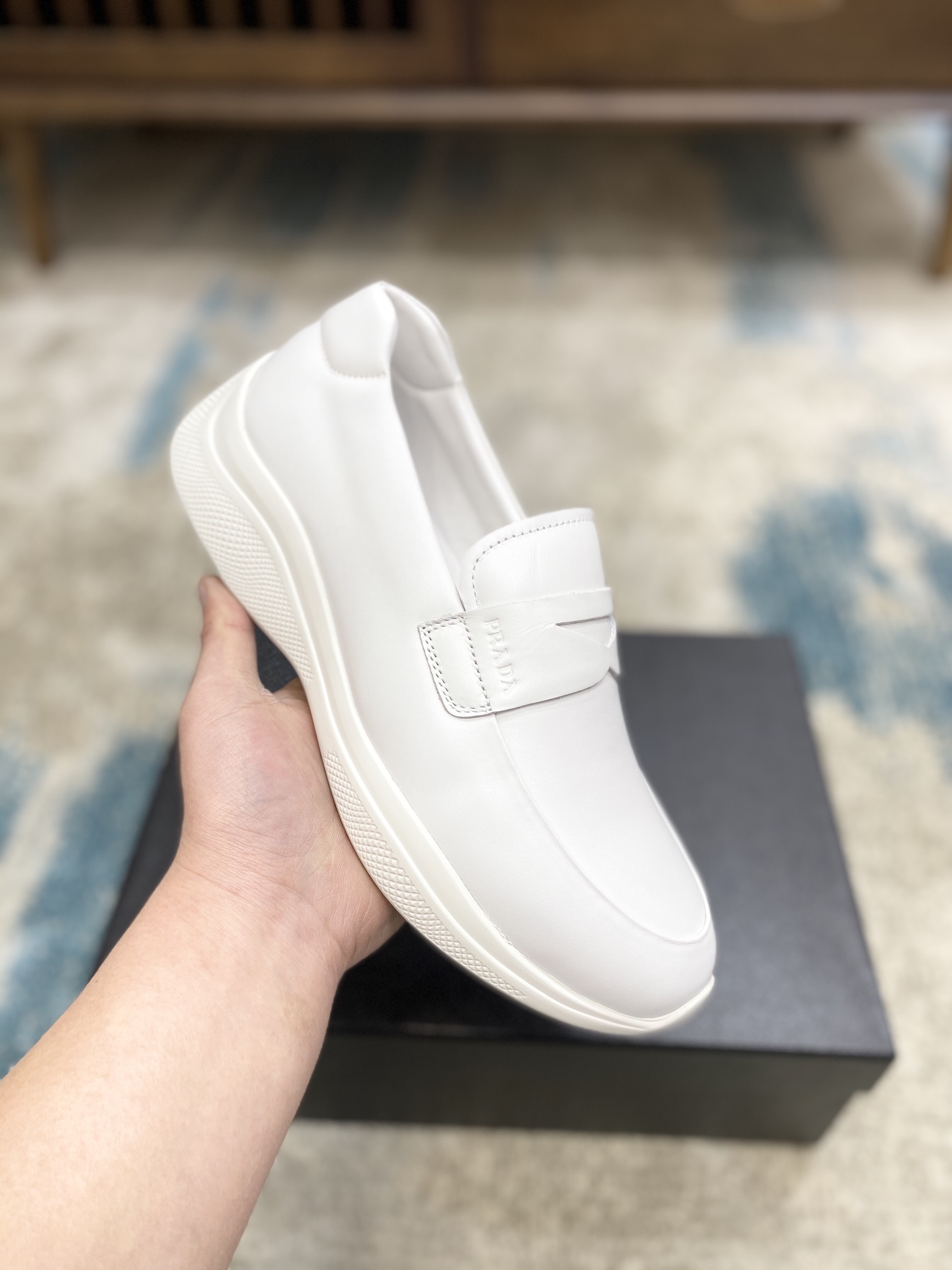 Prada Leisure Sneaker in White