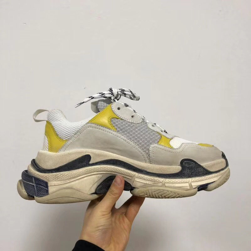 High Quality Balenciaga Triple S Yellow/White Trainers Triple005