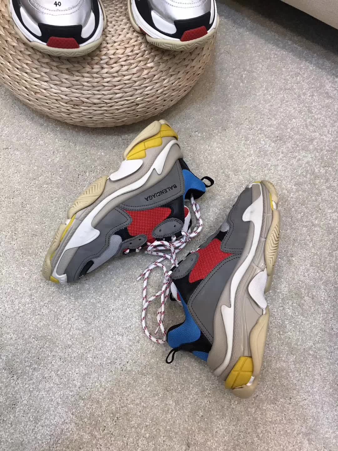 High Quality Balenciaga Triple S Trainers Triple018   Red/Gray