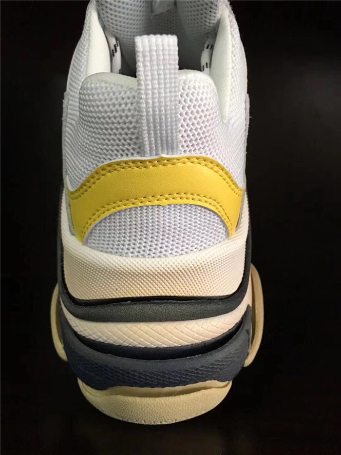 High Quality Balenciaga Triple S Sneaker White Yellow 51FDCAF57C19
