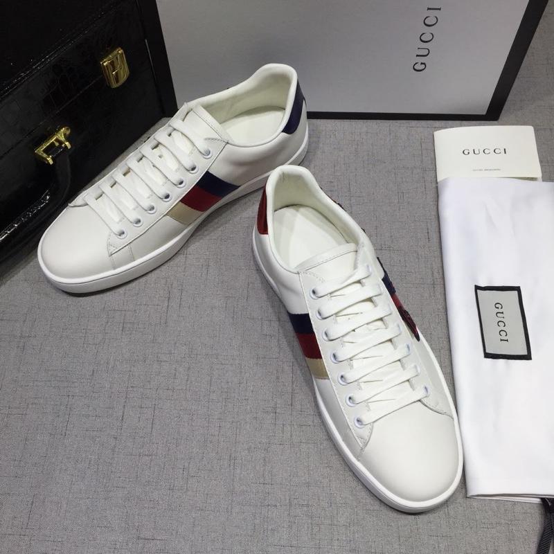 Gucci Fashion Sneakers White and red Gucci embroidery with white sole MS07767