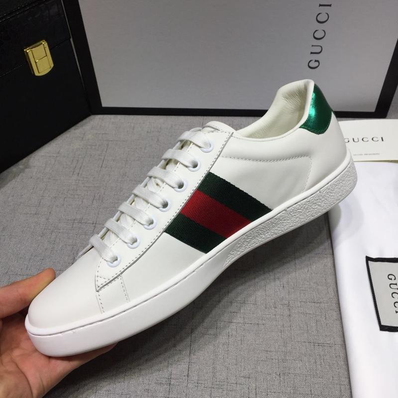 Gucci Fashion Sneakers White and planet embroidery with white sole MS07677