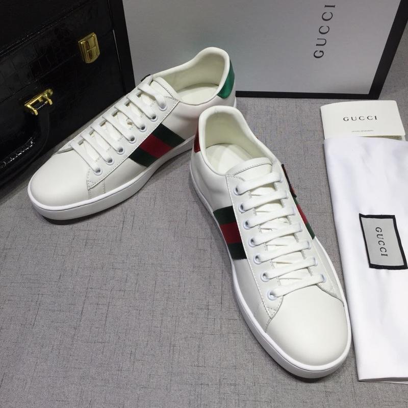 Gucci Fashion Sneakers White and cat embroidery with white sole MS07760