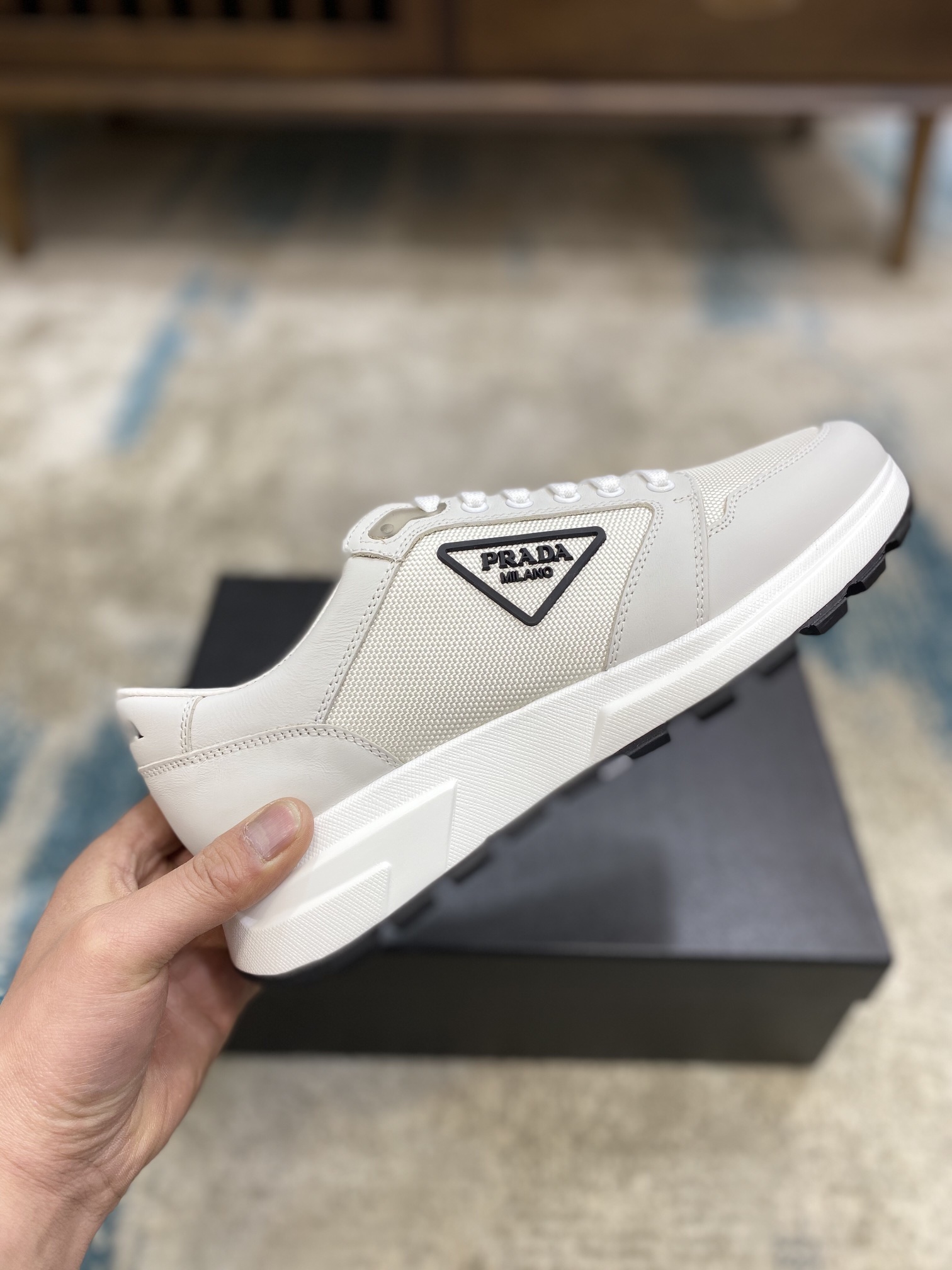 Prada Leisure Sneaker in White