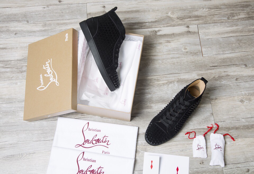 Christian Louboutin Sneaker Louis Spikes Flat