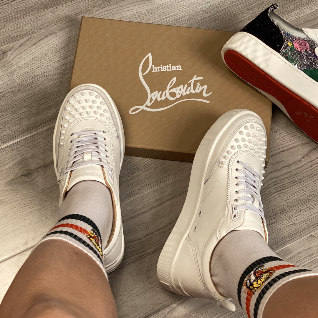 Christian Louboutin Sneaker Happyrui Spikes Flat