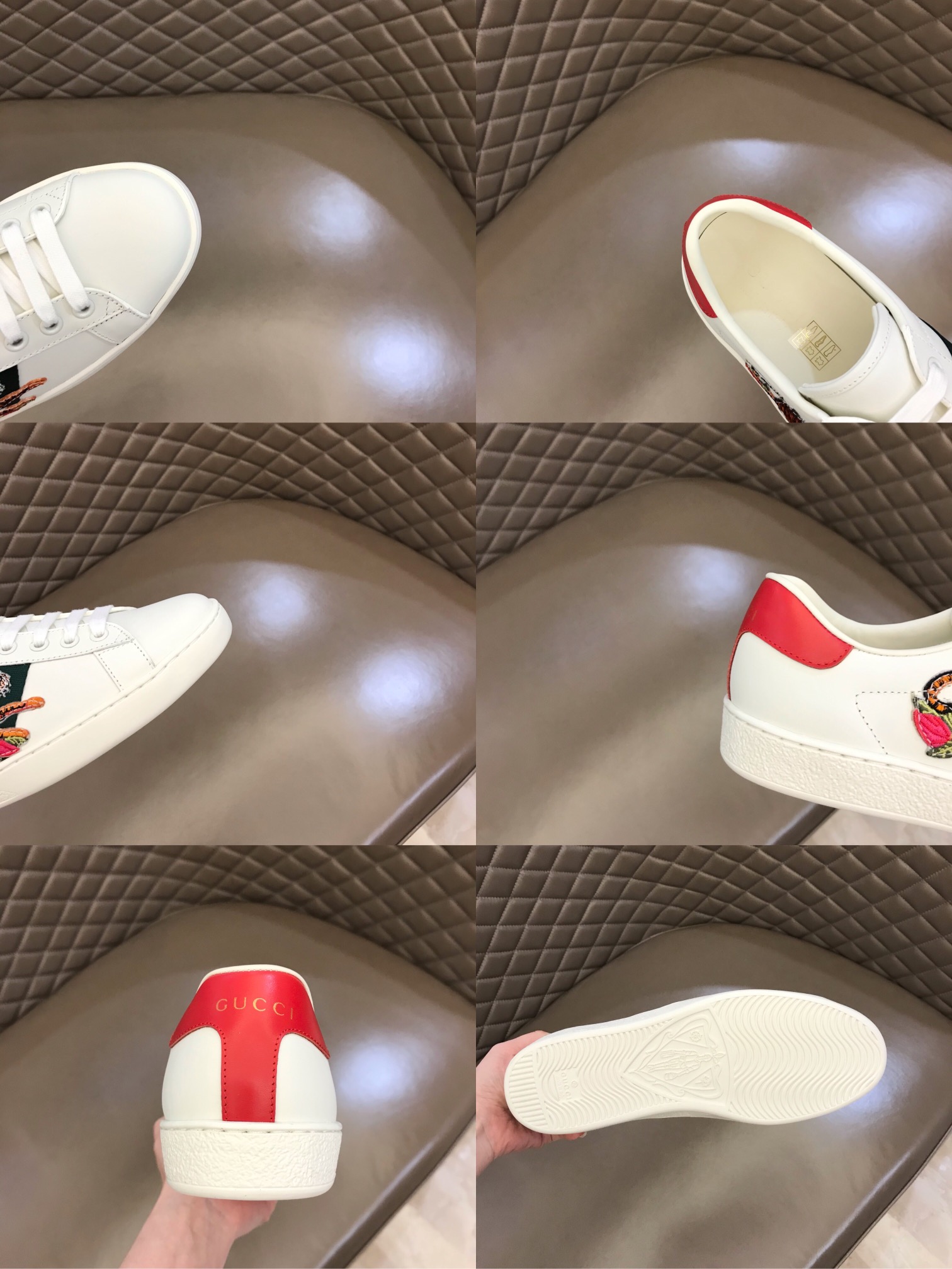 GUCCI classic Sneaker white shoes series