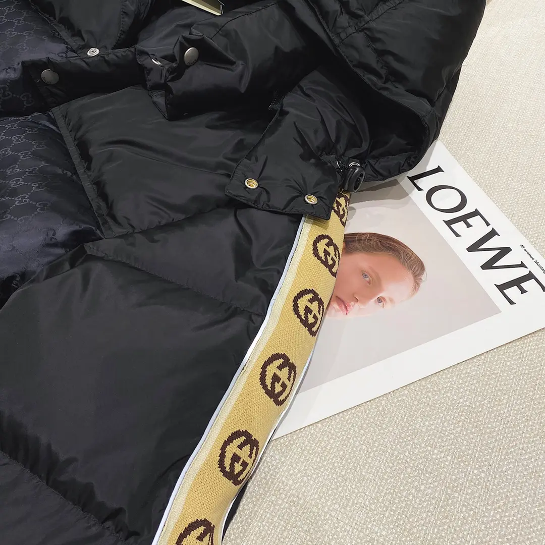 The North Face*Gucci 2022 new down jacket in black
