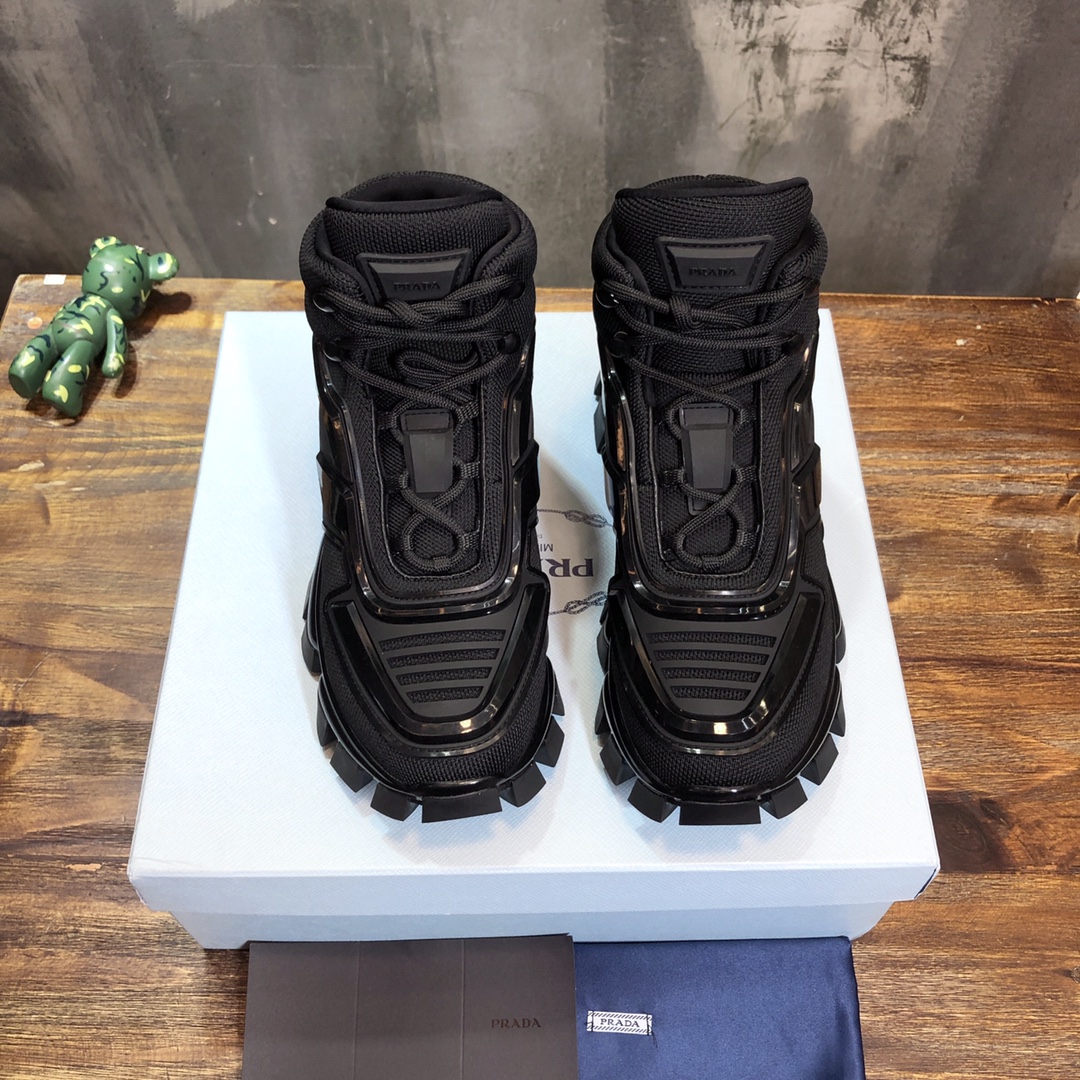 Prada classic high sneaker with King kong series