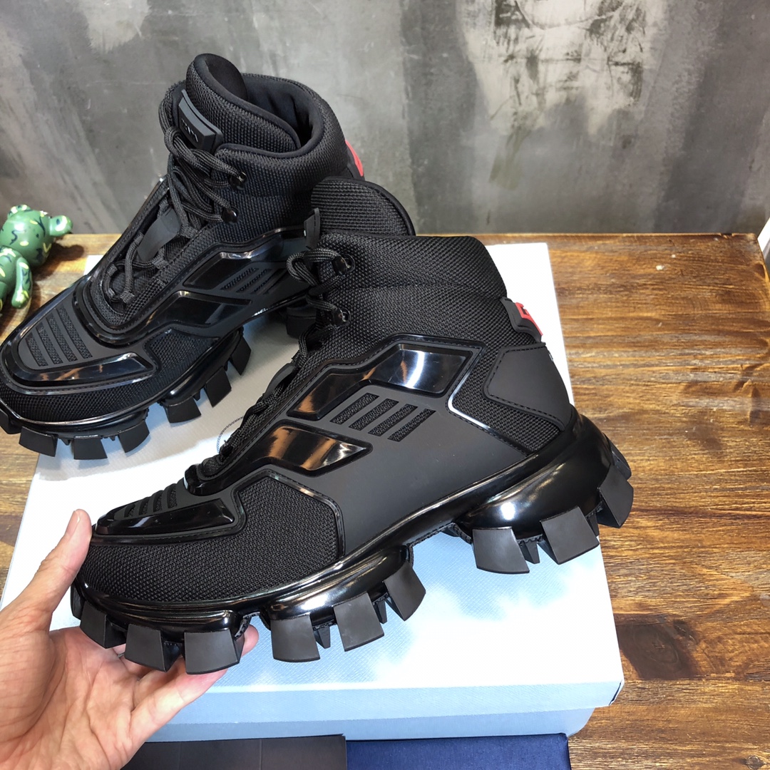 Prada classic high sneaker with King kong series