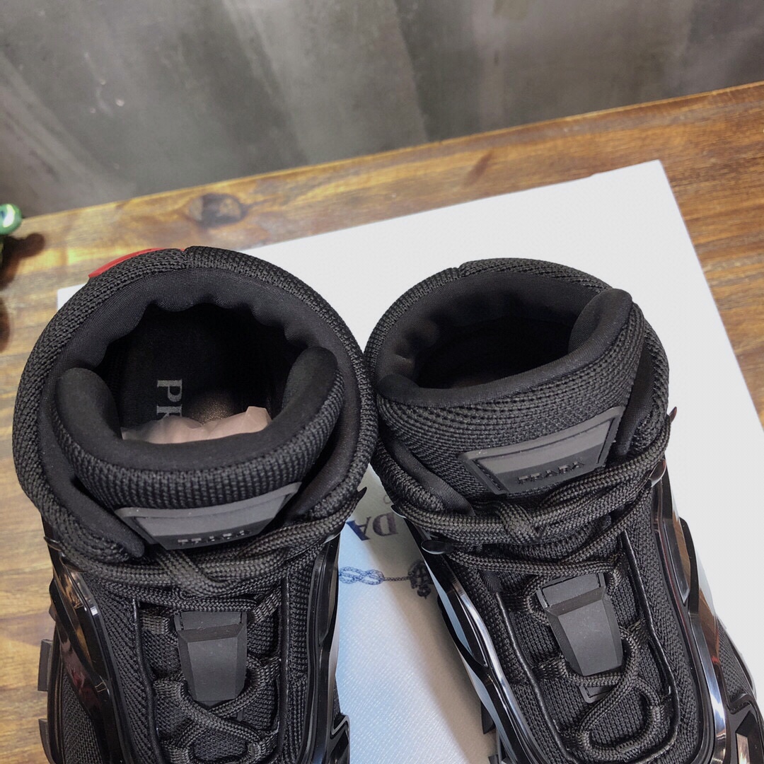 Prada classic high sneaker with King kong series