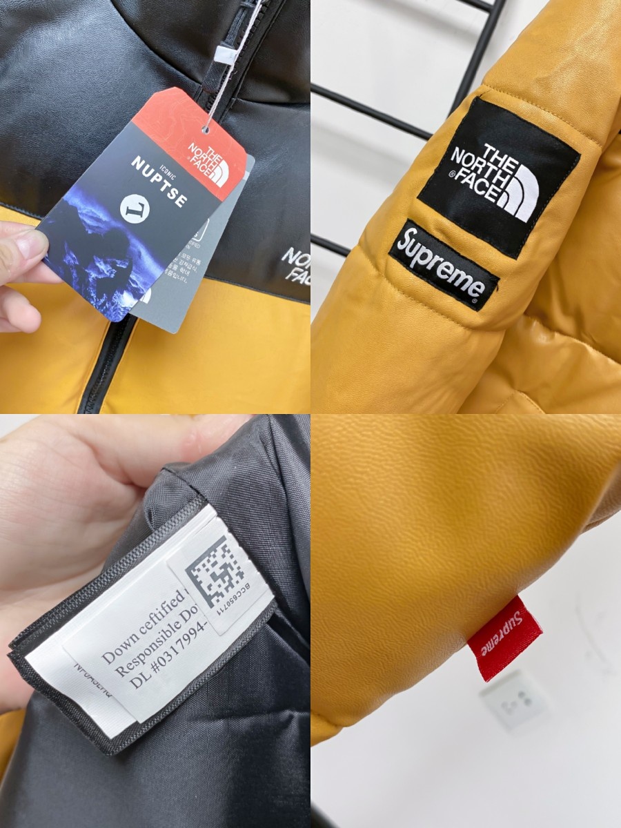 The North Face Down Jacket Leather in Yellow